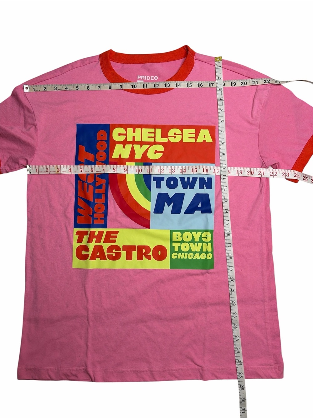 NWT PRIDE Ringer Tee Size Medium - Picture 5 of 5